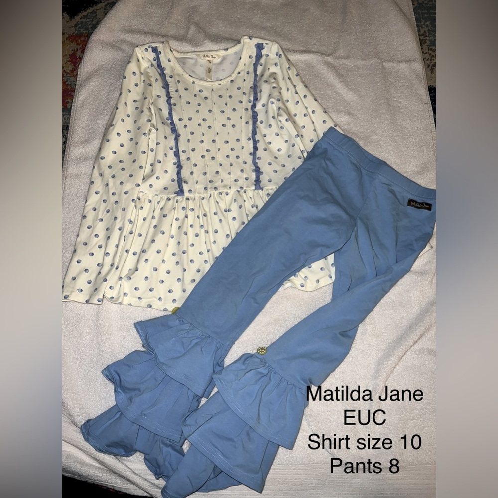 Matilda Jane, shirt, and pants set